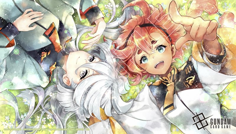 画像1: オフィシャルプレイマット 【スレッタ＆ミオリネ】※付属カードなし (1)